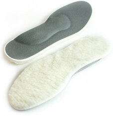 Стельки ортопедические для зимней обуви на каблуке от 0 до 7 см (3х-слойная)